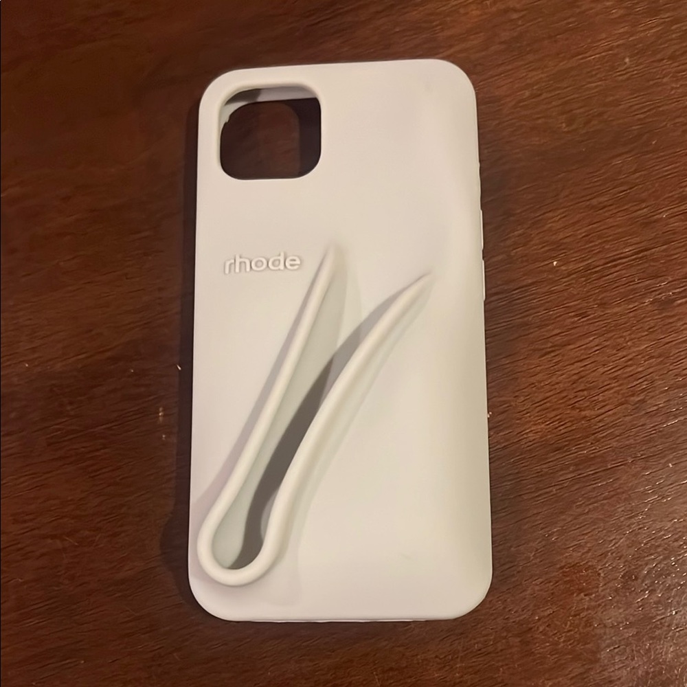 RHODE White Sculptural Phone Case for iPhone